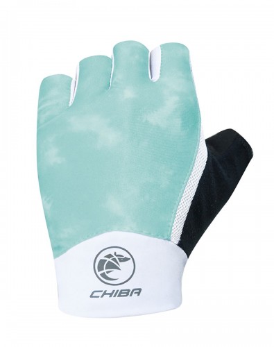 Chiba Tie Dye Damen Fahrrad Handschuhe kurz grün 2022 
