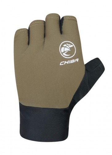 Chiba Team Glove Fahrrad Handschuhe kurz olive grün/schwarz 2023 