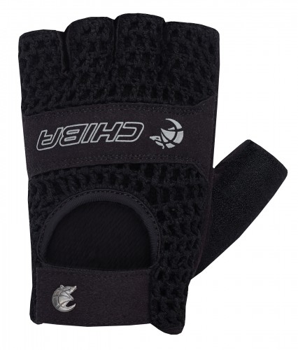 Chiba Retro Fahrrad Handschuhe kurz schwarz 2027 