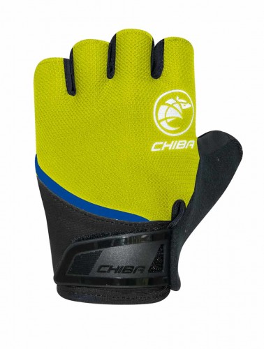 Chiba Youth Kinder Fahrrad Handschuhe kurz gelb/schwarz 2026 