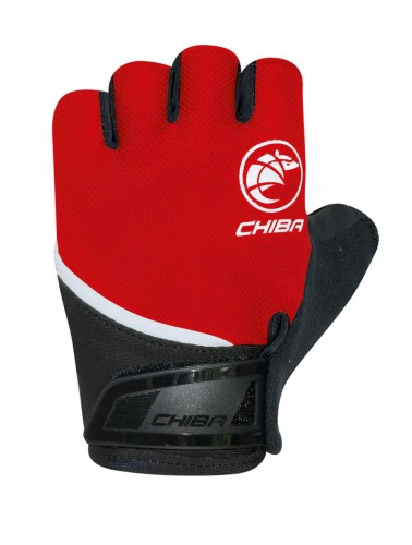 Chiba Youth Kinder Fahrrad Handschuhe kurz rot/schwarz 2026 