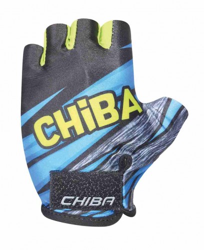 Chiba Kids Fahrrad Handschuhe kurz blau/gelb 2024 