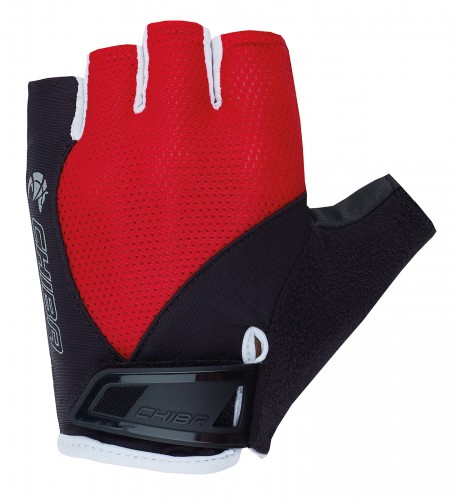 Chiba Youth Kinder Fahrrad Handschuhe kurz rot/schwarz 2021 