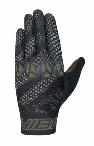 Chiba Trinity Youth Kinder Fahrrad Handschuhe lang schwarz/grün 2023 