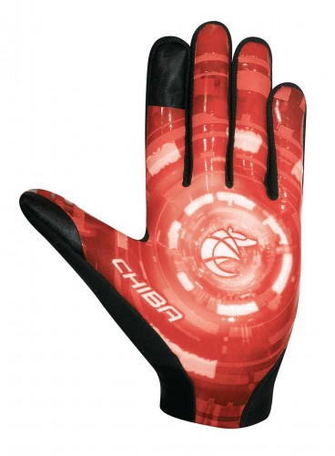 Chiba Downhill Kinder Fahrrad Handschuhe lang schwarz/rot 2024 