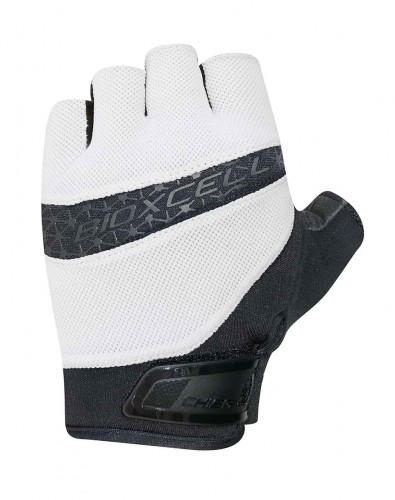 Chiba BioXCell Pro Fahrrad Handschuhe kurz weiß/schwarz 2023 