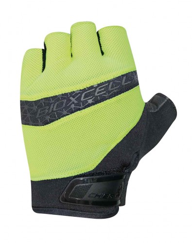 Chiba BioXCell Pro Fahrrad Handschuhe kurz gelb/schwarz 2023 