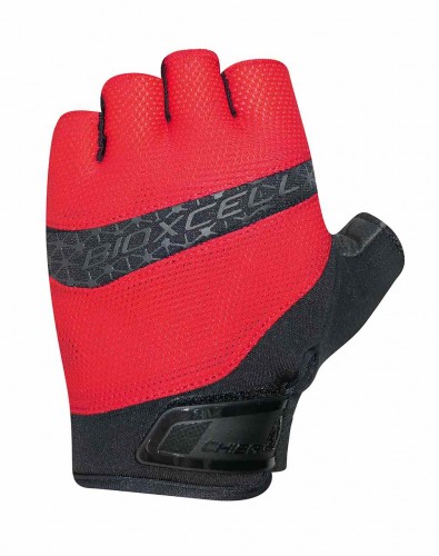 Chiba BioXCell Pro Fahrrad Handschuhe kurz rot/schwarz 2023 