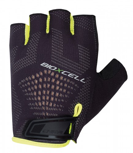 Chiba BioXCell Super Fly Fahrrad Handschuhe kurz schwarz/gelb 2023 XL (10)