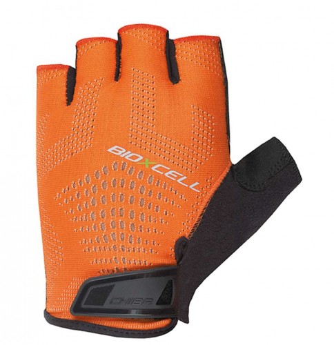 Chiba BioXCell Super Fly Fahrrad Handschuhe kurz orange/schwarz 2026 