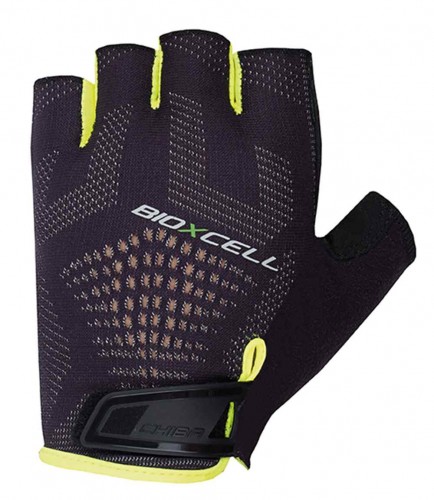 Chiba BioXCell Super Fly Fahrrad Handschuhe kurz schwarz/gelb 2026 