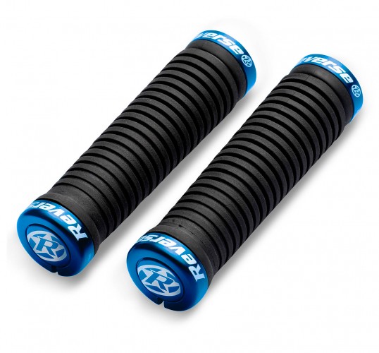 Reverse Grip Taper Fahrrad Schraubgriffe schwarz/blau 