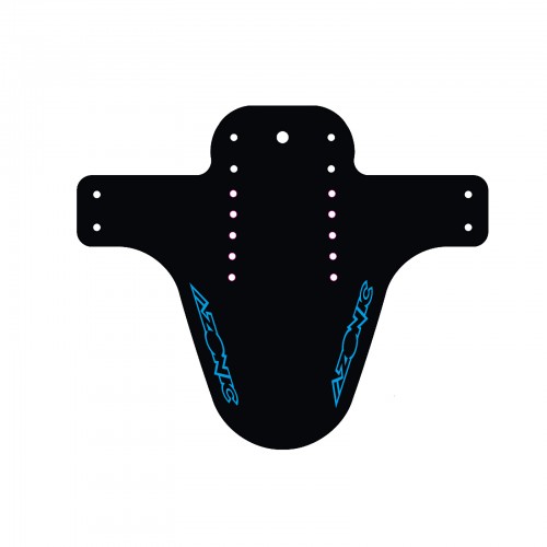 Azonic Splatter Fender Schutzblech Logo schwarz/blau 