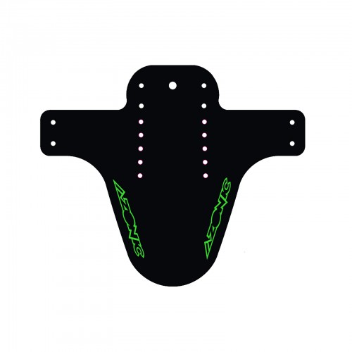 Azonic Splatter Fender Schutzblech Logo schwarz/neon grün 