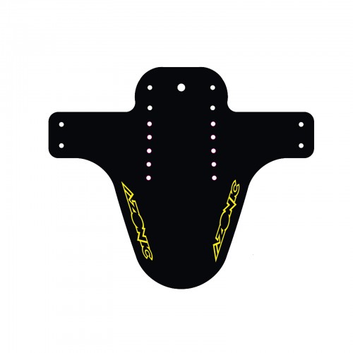 Azonic Splatter Fender Schutzblech Logo schwarz/neon gelb 