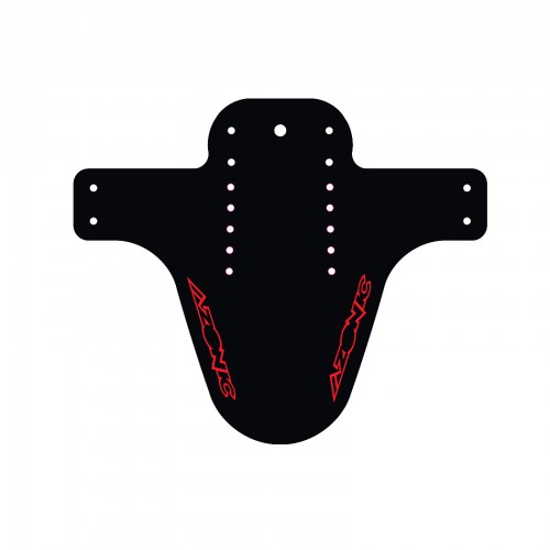 Azonic Splatter Fender Schutzblech Logo schwarz/rot 