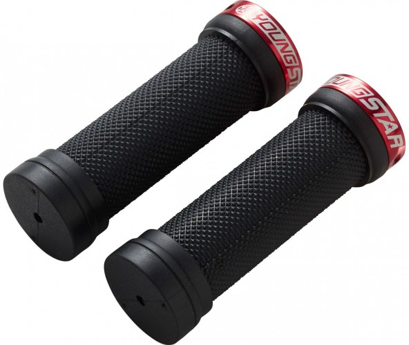 Reverse Youngstar Single Lock-On Kinder Fahrrad Griffe schwarz/rot 