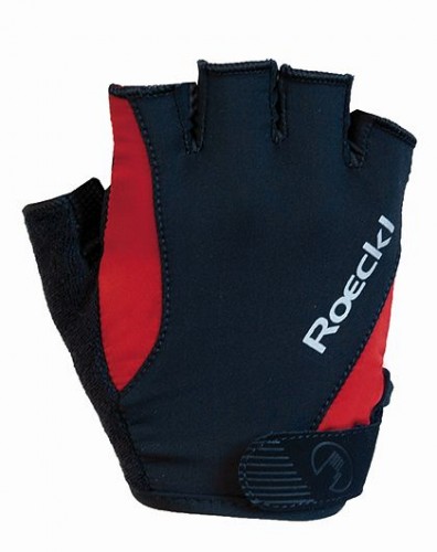 Roeckl Basel Fahrrad Handschuhe kurz schwarz/rot 2023 