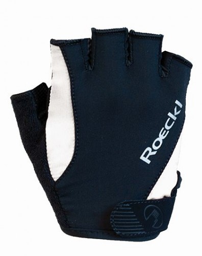Roeckl Basel Fahrrad Handschuhe kurz schwarz/weiß 2023 