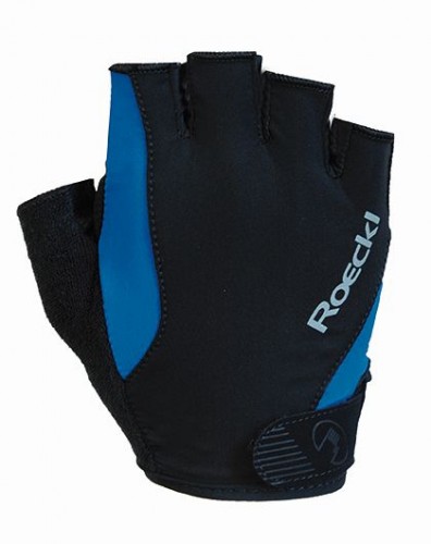 Roeckl Basel Fahrrad Handschuhe kurz schwarz/blau 2023 