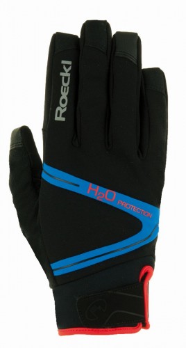 Roeckl Rhone Winter Fahrrad Handschuhe schwarz/blau 2021 