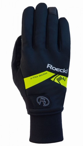 Roeckl Villach Winter Fahrrad Handschuhe schwarz/gelb 2022 