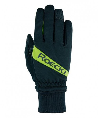 Roeckl Rofan Winter Fahrrad Handschuhe schwarz/gelb 2023 