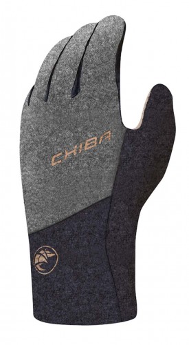 Chiba All Natural Winter Fahrrad Handschuhe lang wasserdicht grau 2024 