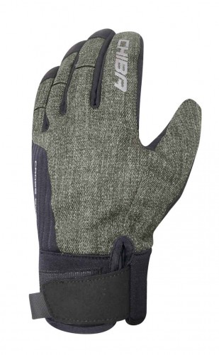 Chiba Cross Over Winter Fahrrad Handschuhe lang wasserdicht olive grün/schwarz 2024 
