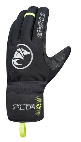 Chiba Express + Winter Fahrrad Handschuhe lang schwarz 2027 