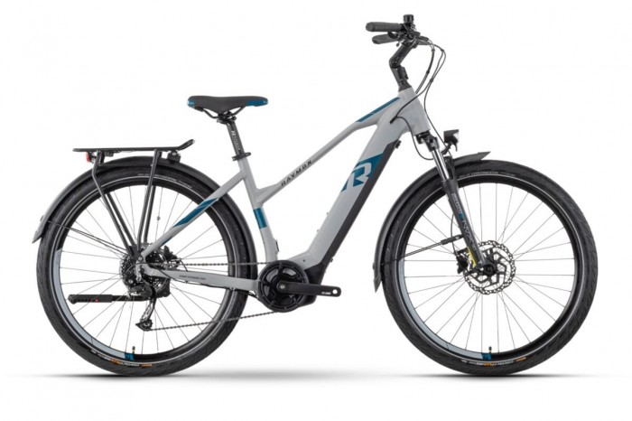 Raymon TourRay E 5.0 27.5'' Damen Pedelec E-Bike Trekking Fahrrad matt grau/blau 2022 40 cm (XS)