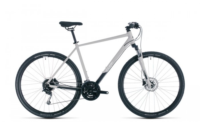 Cube Nature Pro Cross Trekking Fahrrad grau/weiß 2020 