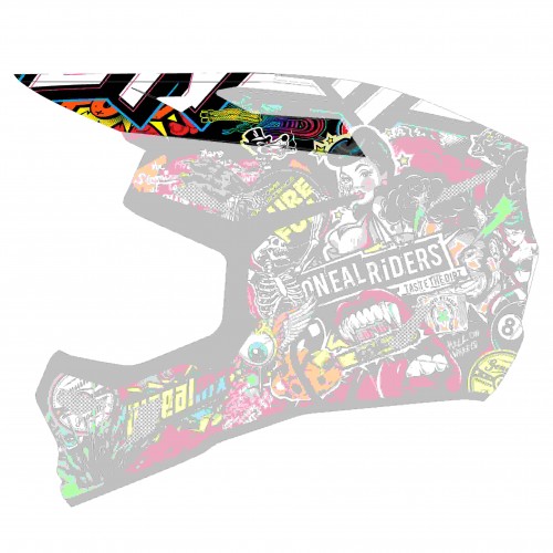 O'Neal 3 Series Crank Visor Helm Blende Schirm schwarz/multi Oneal 
