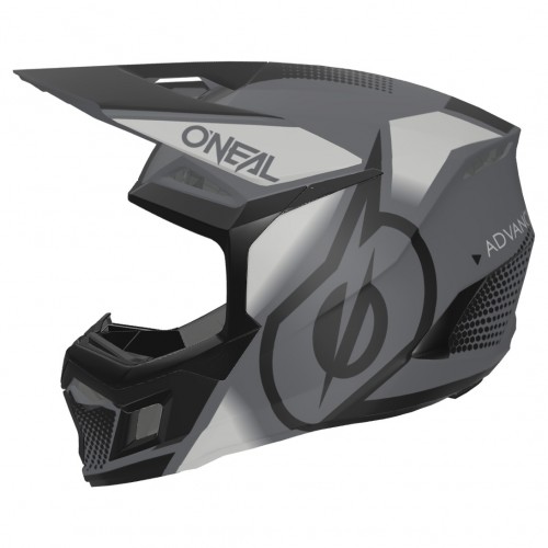O'Neal 3 Series Vision Motocross Enduro MTB Helm schwarz/grau 2024 Oneal 