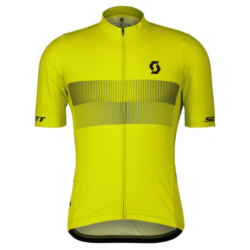 Scott RC Team 10 Fahrrad Trikot kurz gelb/schwarz 2024 