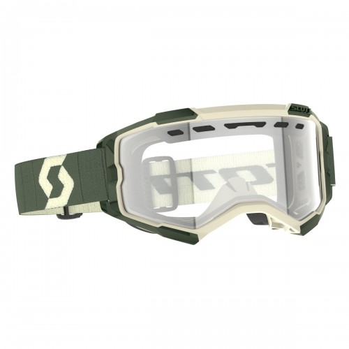 Scott Fury Enduro MX Goggle Cross/MTB Brille khaki grün/beige/klar 