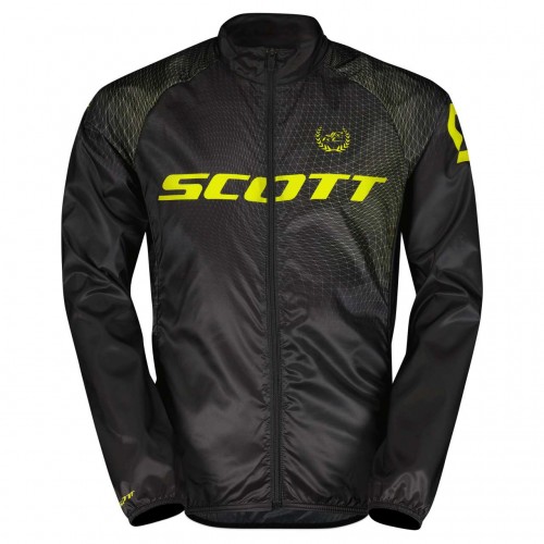 Scott RC Pro Junior Kinder Fahrrad Windjacke schwarz/gelb 2024 