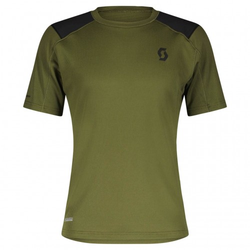 Scott Defined Tech Outdoor / Sport Shirt kurz fir grün 2024 