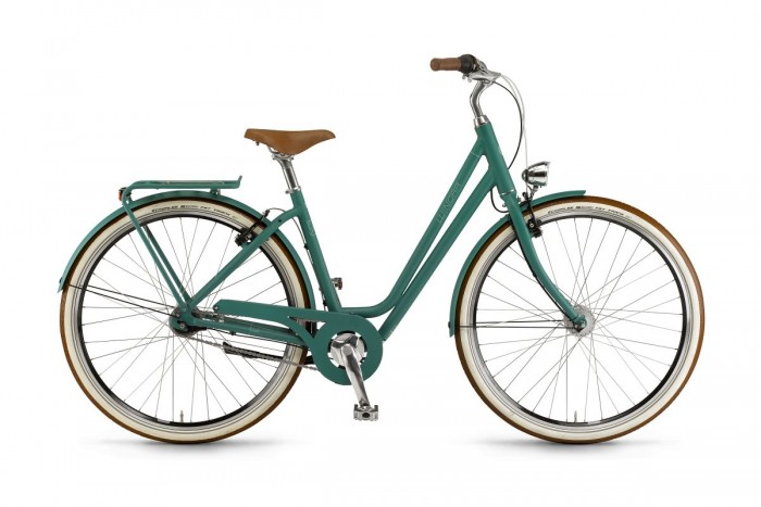 Winora Jade 7 Gang Damen Retro City Fahrrad grün 2019 