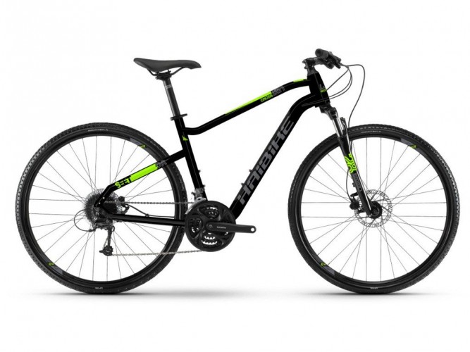 Haibike Seet Cross 4.0 Cross Trekking Fahrrad schwarz/grau/grün 2019 