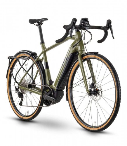 Raymon GravelRay E 7.5 Pedelec E-Bike Gravel Bike matt grün/schwarz 2022 