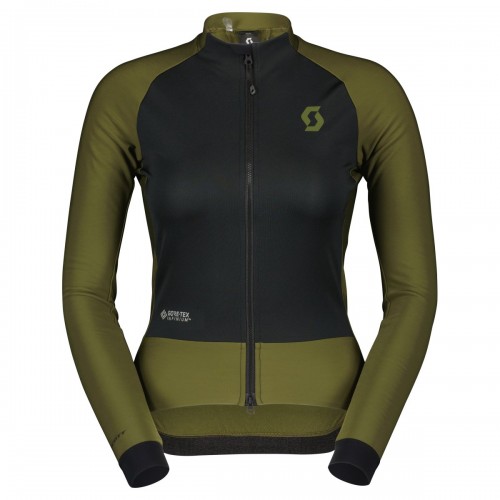 Scott RC Pro Warm Hybrid GTX Damen Winter Fahrrad Jacke fir grün/schwarz 2026 