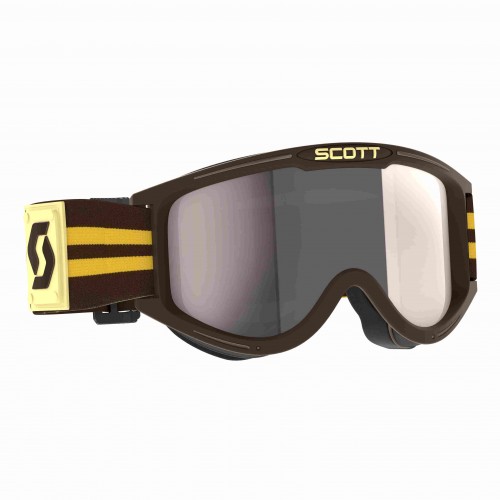 Scott 89X Era MX Goggle Cross/MTB Brille braun/silberfarben chrom 