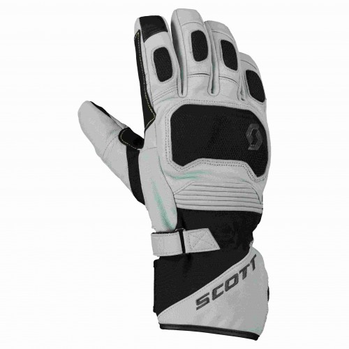 Scott Priority Pro GTX Leder Motorrad Handschuhe grau/schwarz 2024 