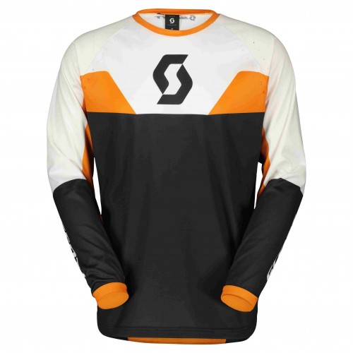 Scott Evo Track MX Motocross Jersey / DH Fahrrad Trikot schwarz/orange 2024 