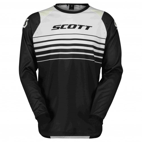 Scott Evo Swap MX Motocross Jersey / DH Fahrrad Trikot schwarz/weiß 2024 