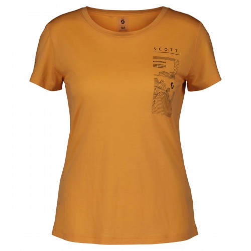 Scott Defined Merino Graphic Outdoor / Sport Shirt kurz melon orange 2024 