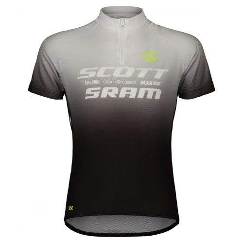 Scott Scott Pro Junior Kinder Fahrrad Trikot kurz schwarz/weiß 2025 