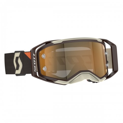 Scott Prospect 2.0 Amp MX Goggle Cross/MTB Brille braun/beige/goldfarben chrom works 