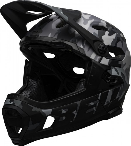 Bell Super DH MIPS Fahrrad Helm camo schwarz/grau 2025 